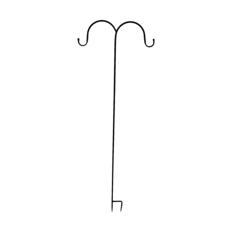 Tuinsteker haak metaal zwart 25x118cm