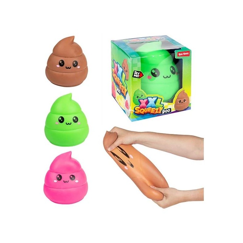 Kneedbare lachende drol XXL rekbaar 13cm