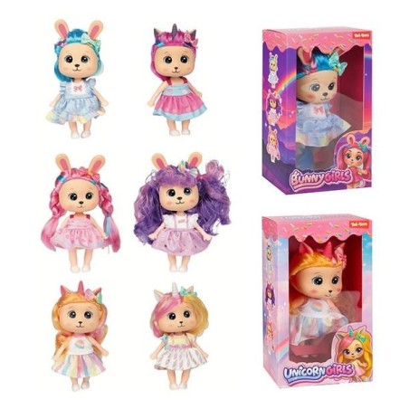 Eenhoorn Konijn pop Sweet Rainbow 20cm