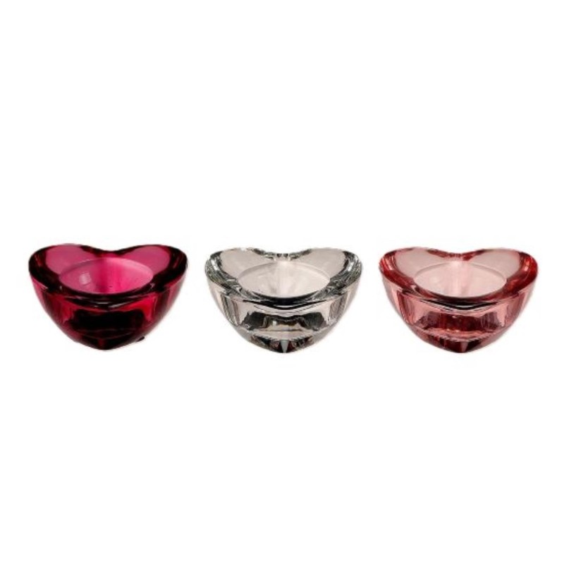 Waxinelichthouder hart 7x7x3cm