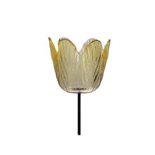 Waxinelichthouder tulp geel Ø8,5cm