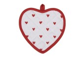 Clayre & Eef Pannenlap hart 20x20cm