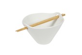 Schaal met chopsticks porselein Ø15,5cm