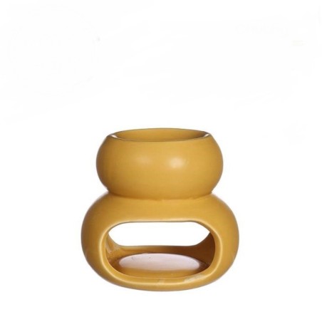 Chubby Geurbrander mosterdgeel Ø10xH9cm