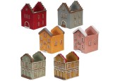 Gekleurd huisje Curacao 8,6x8x10,5cm