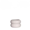 Chubby bloempot gebroken wit Ø9xH6,4cm
