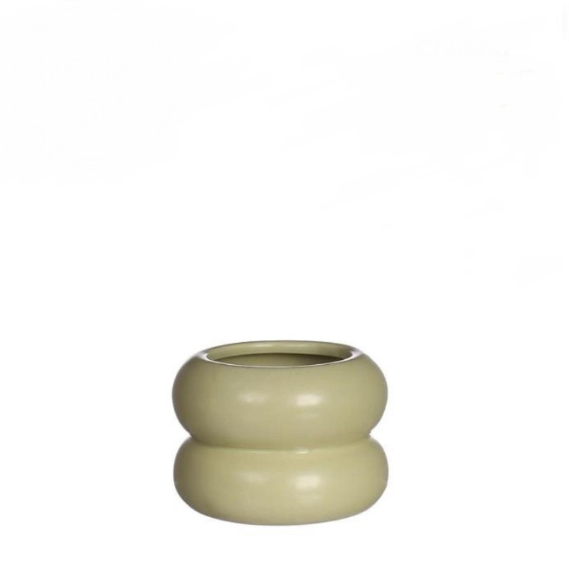 Chubby bloempot jade groen Ø9xH6,4cm