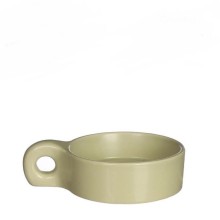 Chubby kaarsenhouder groen 13,5x9,5cm