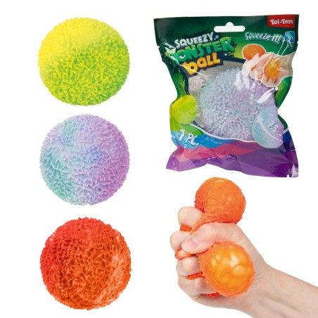 Fun knijpbal Moss gevuld met foam 8cm