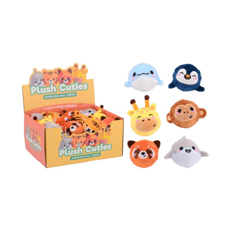 Johntoy Cute pluche stuiterbal dier