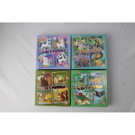 4-in-1 Puzzel 4 assorti