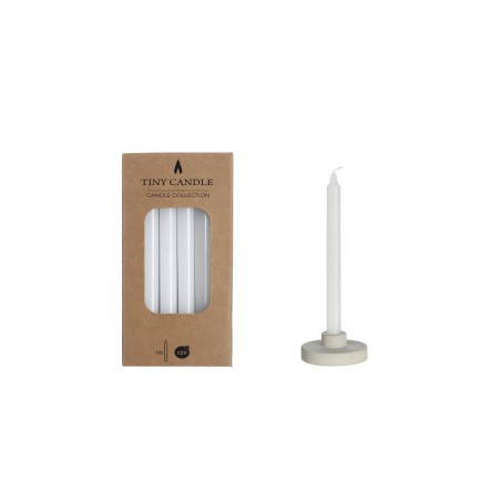 Kaarsen H14cmxØ1.2cm wit set a 12 stuks