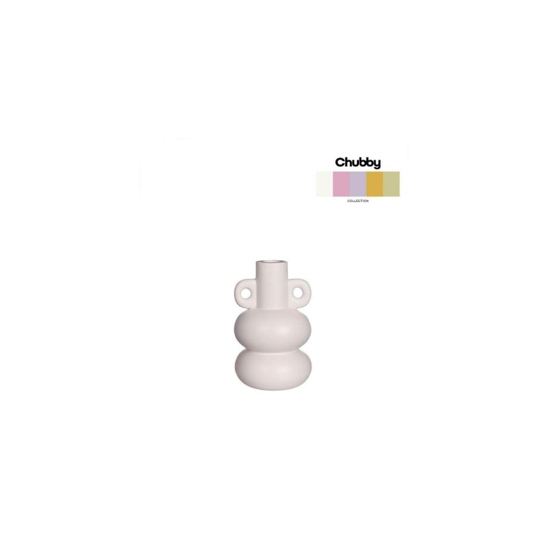 Chubby kaarsenhouder H12cm off white