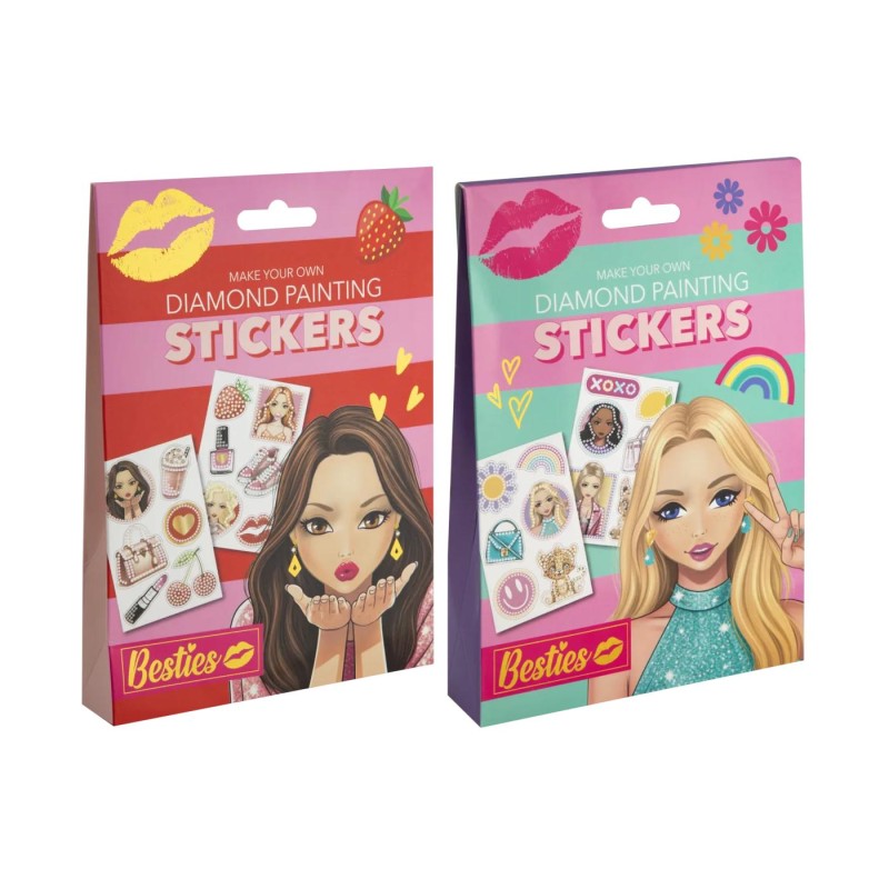 Besties Diamond painting stickers