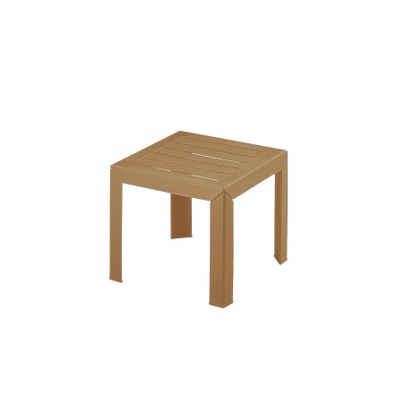 Miami bijzet tuintafel 40x40cm camel