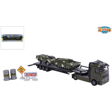 2-Play military transporter + tanks 24cm