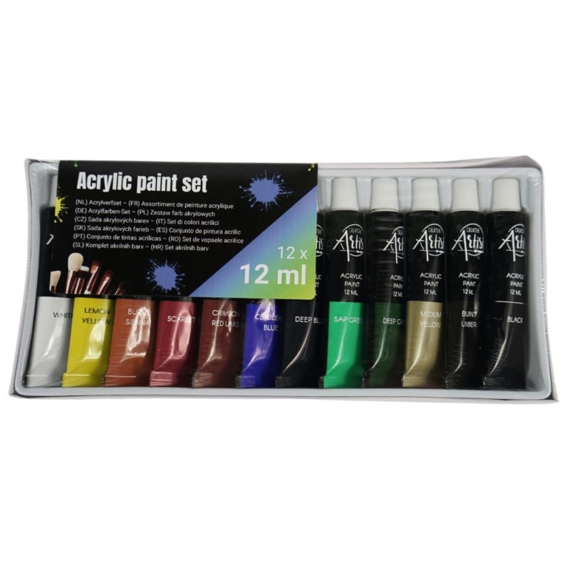 Acryl verfset 12-delig 12ml