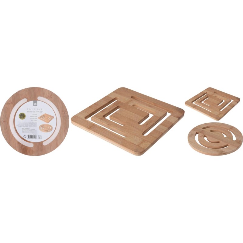 Onderzetter bamboe 20x20cm