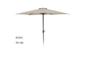 Parasol 3 meter met draaimech Ecru