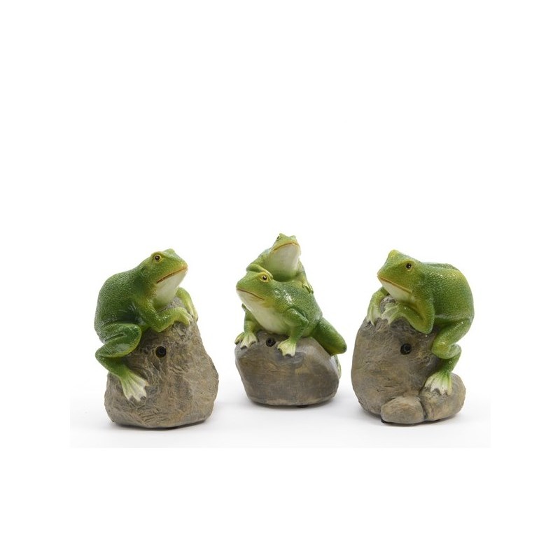 Tuinbeeld Kikker met sensor 8x7.4x11,5