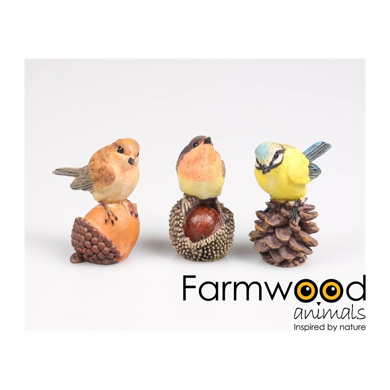 Tuinbeeld Vogel op noot 5x3x6 cm