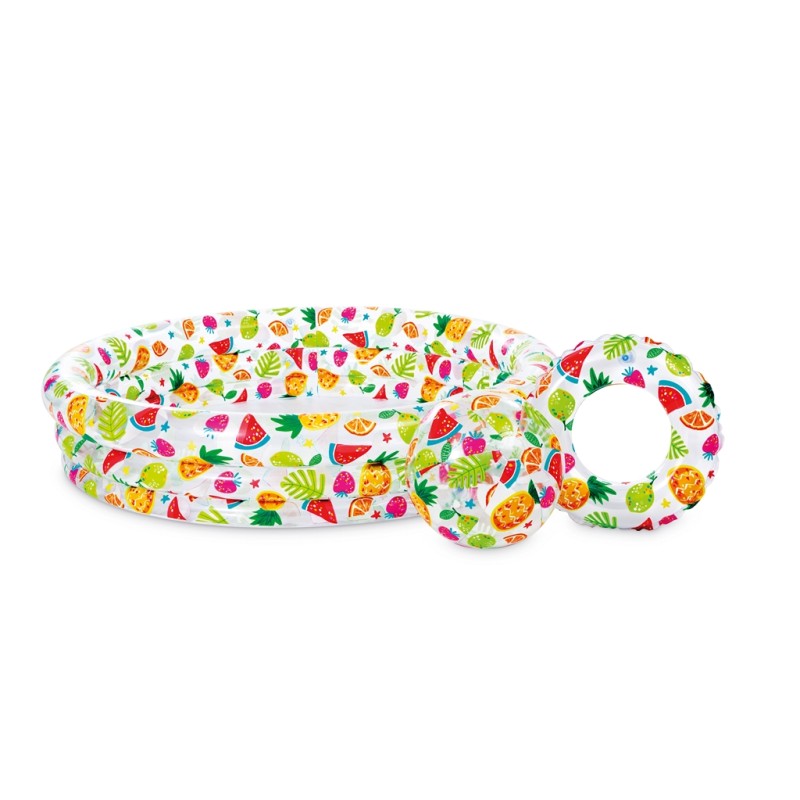 Intex fruitprint zwembad 132x28 Set