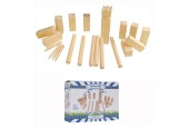 Kubb spel groot hout 21-delig