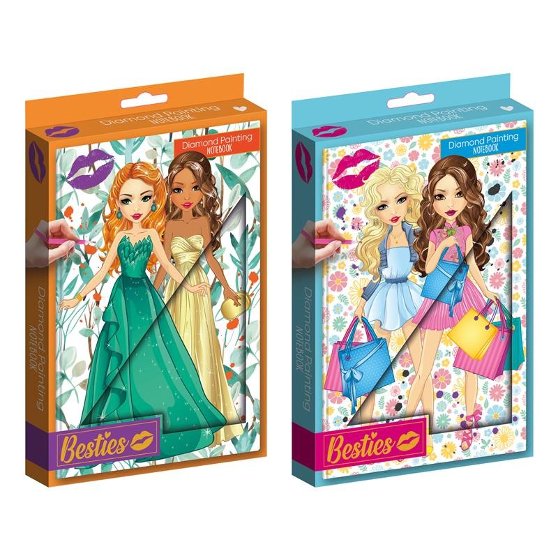 Besties Diamond painting A5 notitieboek