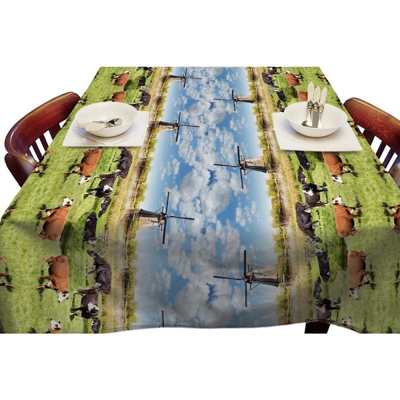 Tafelkleed molens PVC 140x250cm
