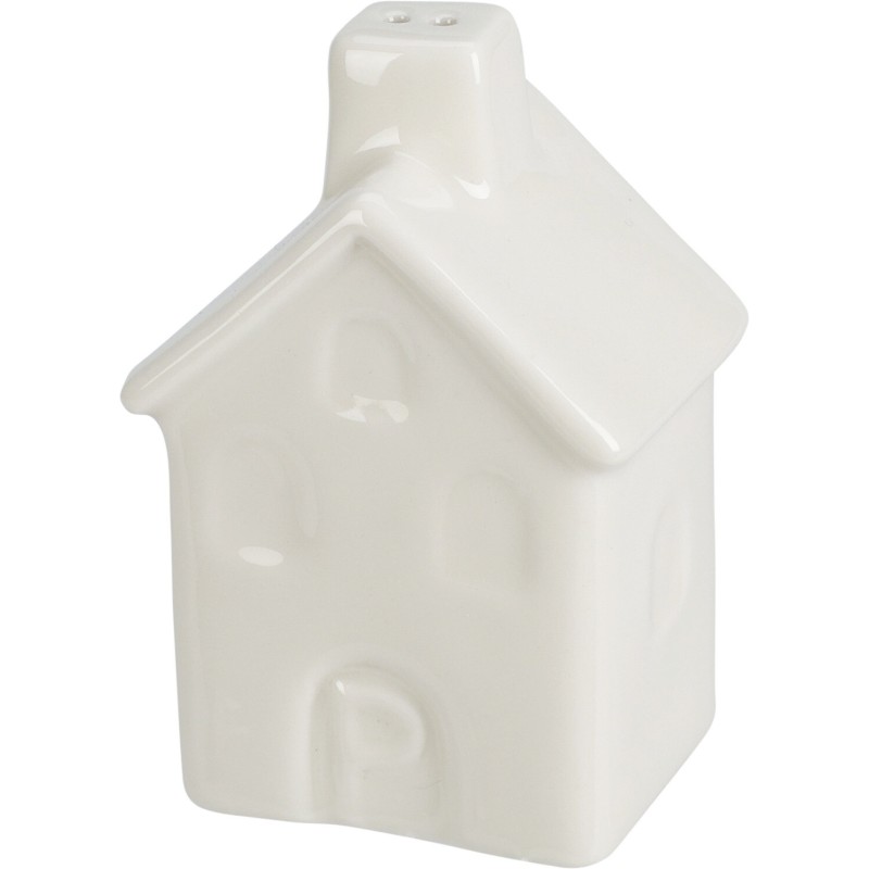 Peper en zout stel huisjes wit