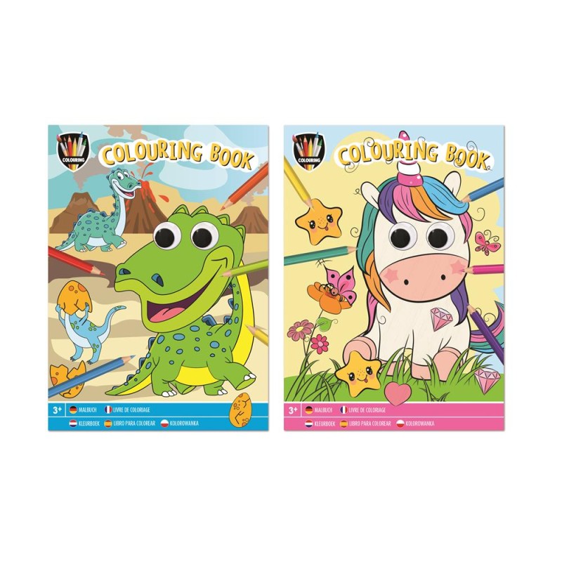 Grafix Kleurboek Wiebel oogjes 27x19,5cm