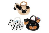 Toi Toys Pluche hond in hondenhandtas