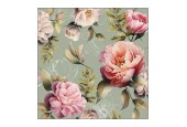 Ambiente Servet 25x25cm Peonies