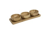 Bamboe tapasset 4-delig 21x7x4,4cm FSC