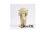 Stoobz kabouter peace goud 13x11x31cm