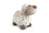 Pluche schaap 30cm met kraalogen