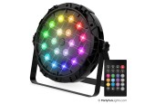 Disco licht 18x power leds multi colour