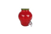 Aardbei Drankdispenser glas 19x19x24,5cm