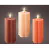 Solar kaars kunststof Ø7.5cmx15cm