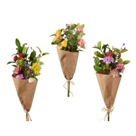 Kunstbloemen zomerboeket H70cm