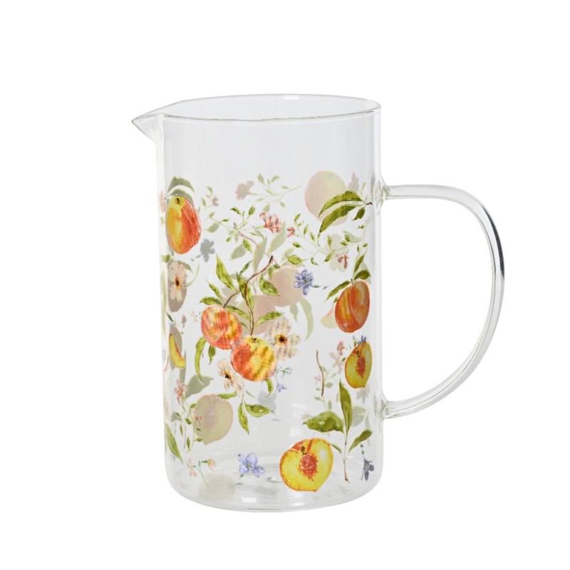 Karaf perzik glas 1 Liter helder