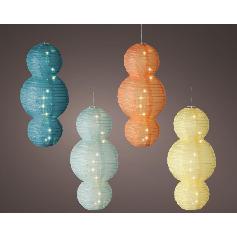 Solar lantaarn nylon Ø28x58cm