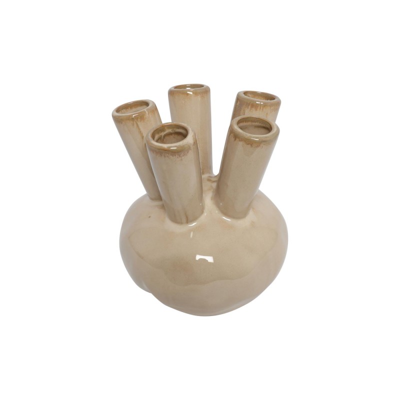 Tulpen vaas M beige 18,5x18,5x21cm