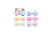 Johntoy Glitter squeeze dumbell met kwal