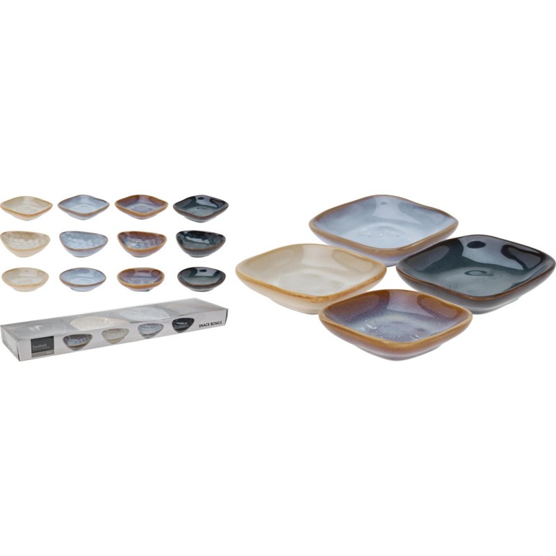 Snackschaal set van 4sts 3 ass.