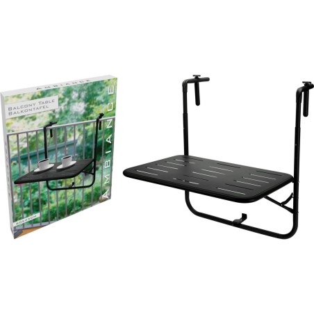 Balkontafel 60x43x70cm zwart