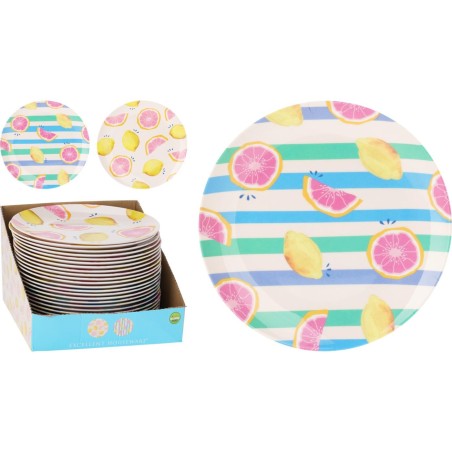 Bord plat melamine Ø25cm