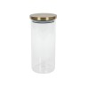 Voorraadpot glas met goud deksel 1200ml