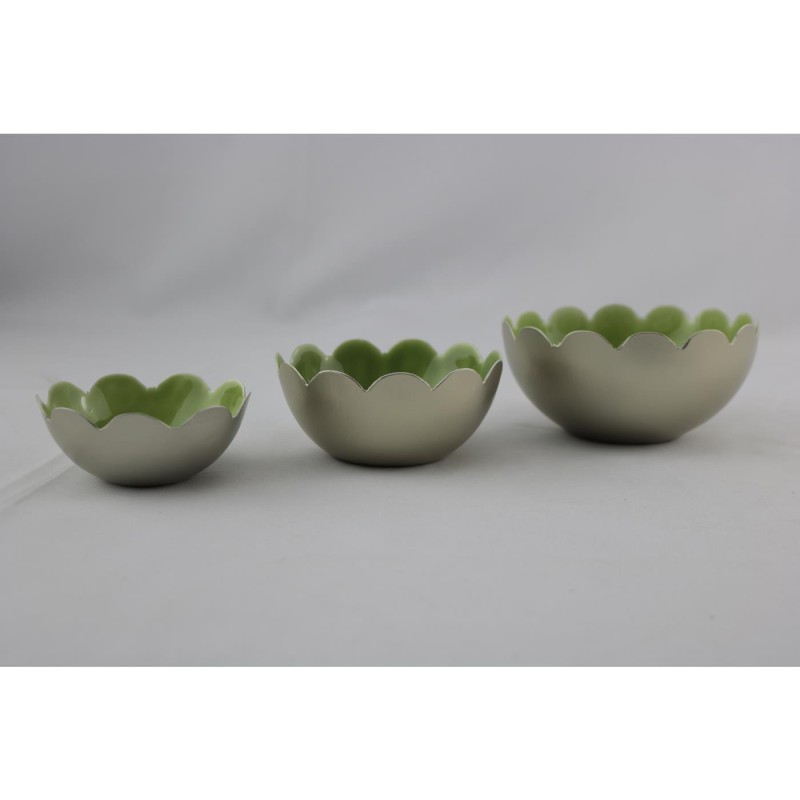 Waxinelichthouder groen set a 3