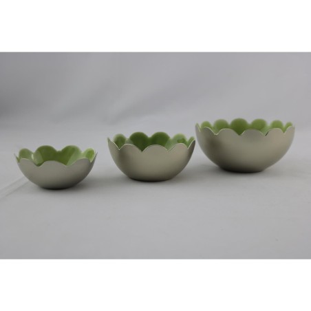 Waxinelichthouder groen set a 3